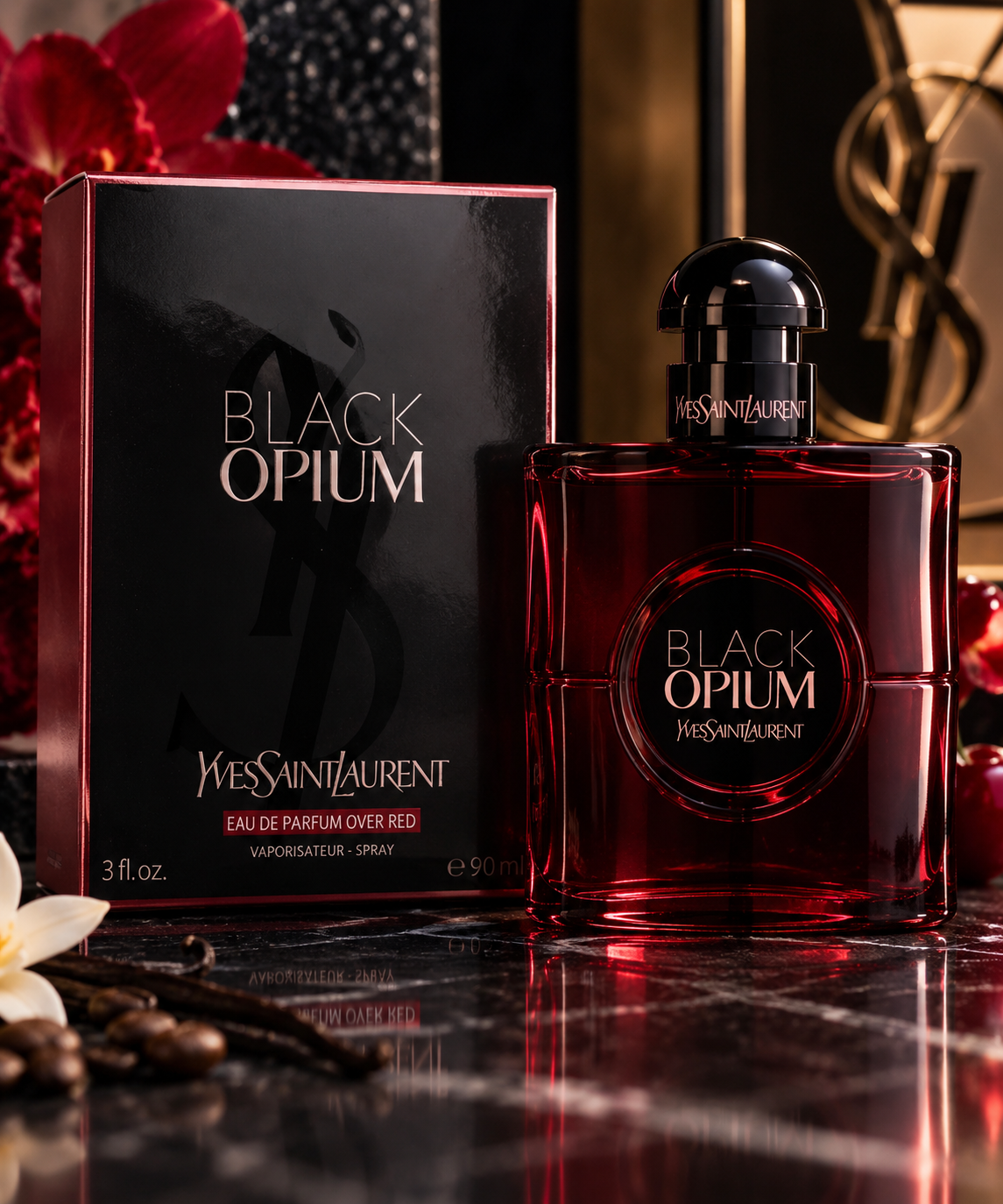 YSL Black Opium Over Red Eau de Parfum – 90ml